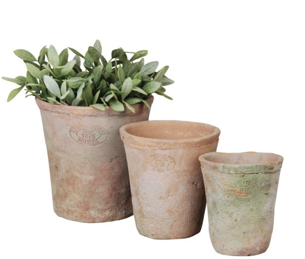Aged Terracotta Garden Pots - Flared – Farmhouse Pottery